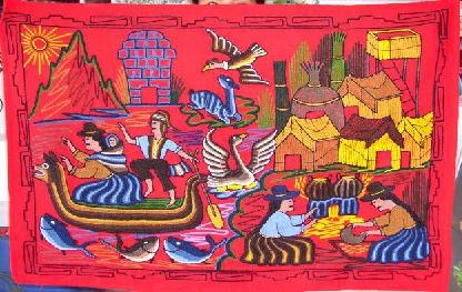 Voyage et Tourisme au Pérou - Broderie typique du Pérou